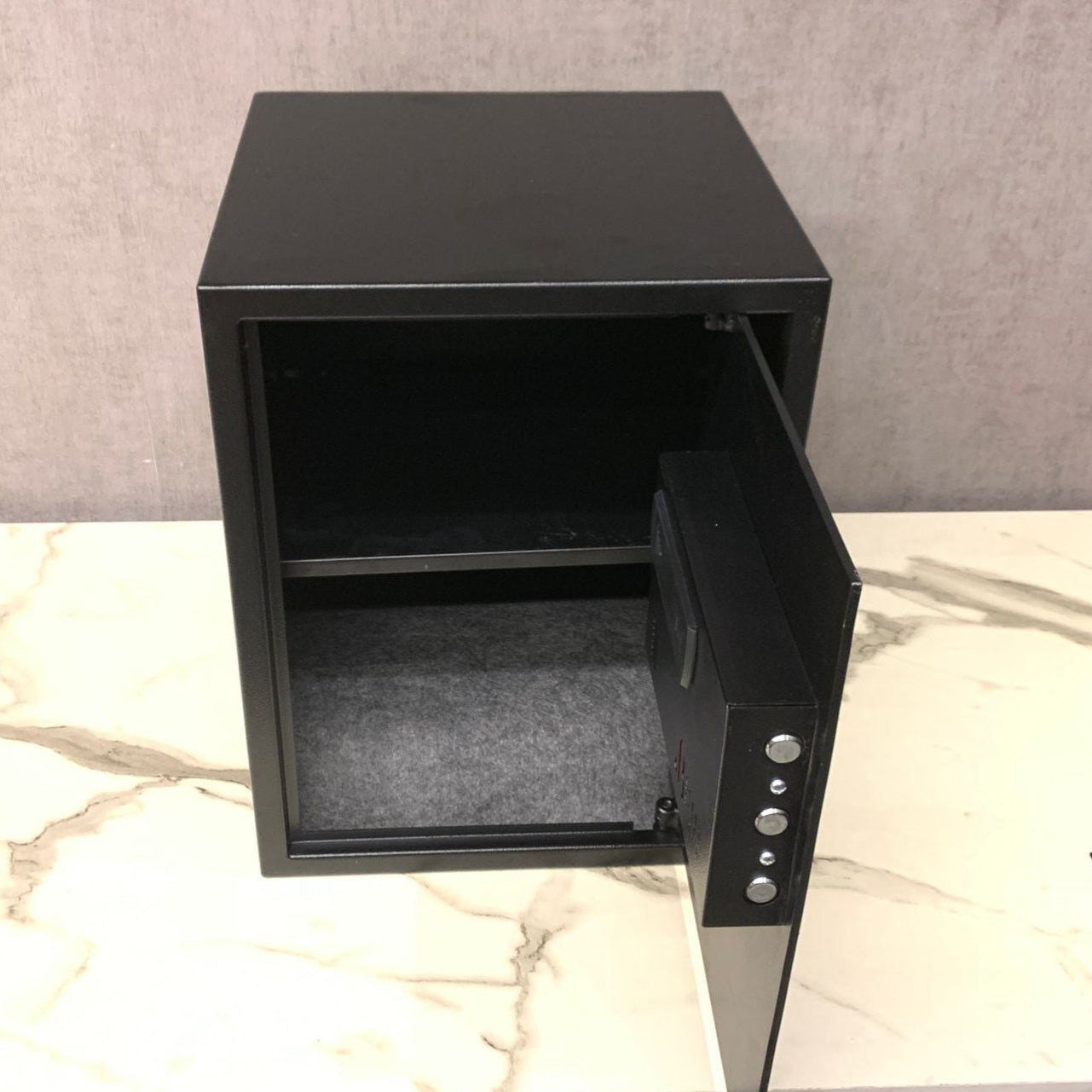 Digital Solid Steel Safe Small Black