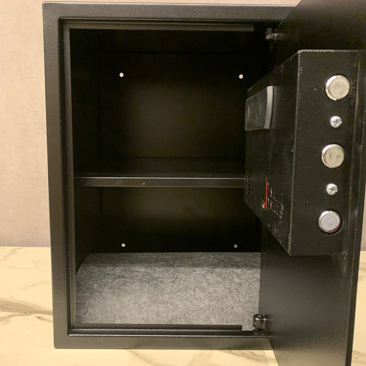 Digital Solid Steel Safe Small Black