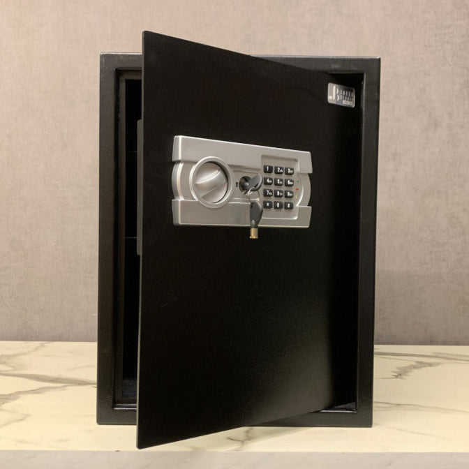 Digital Solid Steel Safe Small Black