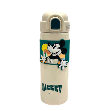 Disney Mickey Mouse Kids Water Bottle White & Green 500ml