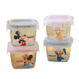 Disney Mickey & Friends Glass Airtight Box 130ml (Set of 4)