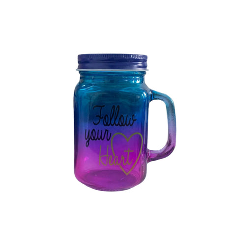 Mason Jar Two Toned Frosted (Set of 3pcs)