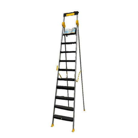 Ovid Plus Profile ladder 10 steps With Plastic Steps (Galvanized coating)