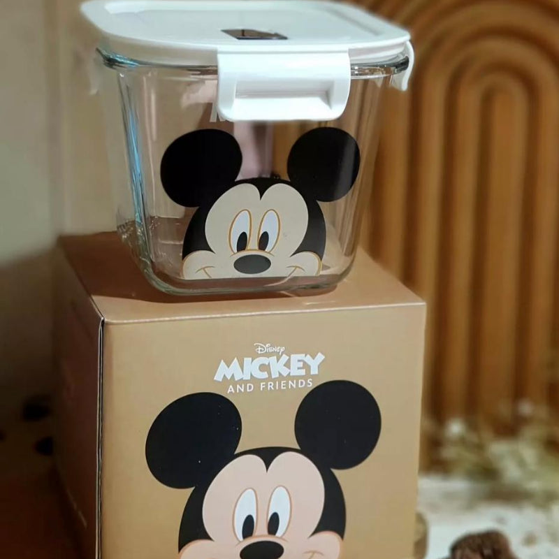 Disney Mickey Mouse Glass Airtight Container 900ml