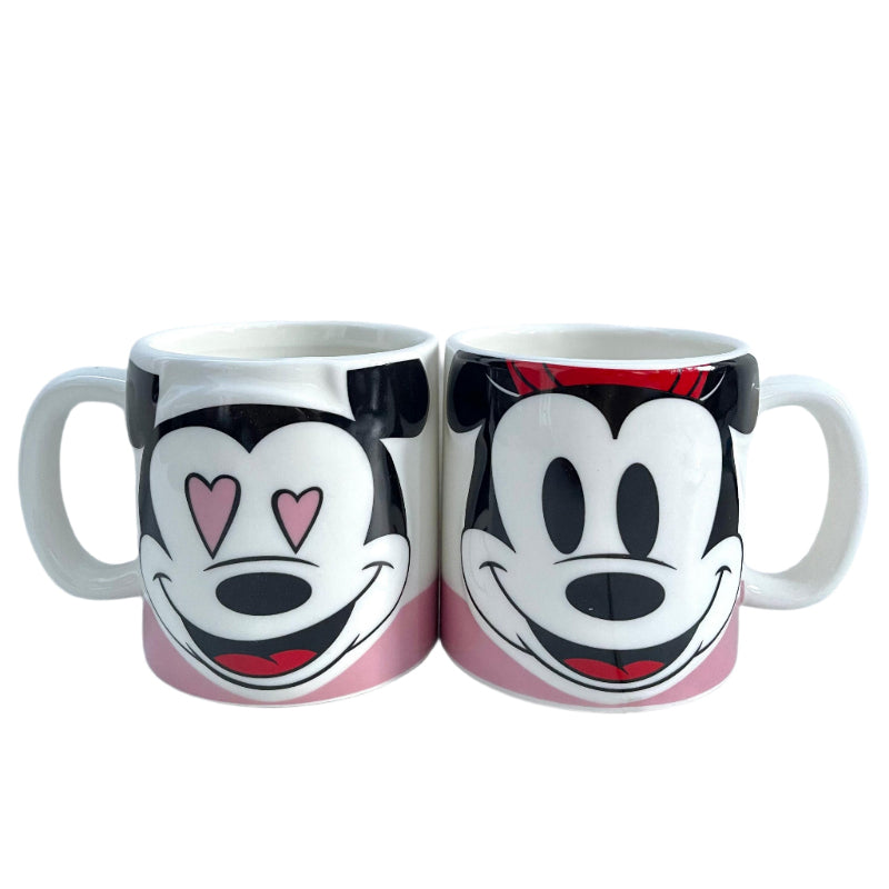 Disney Mickey & Minnie Mouse Mug 300ml (Set of 2)