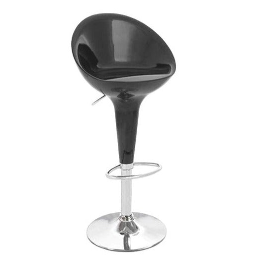 Bar Stool Adjustable Height Black