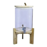 Water & Juice Glass Dispenser With Wooden Stand 10L