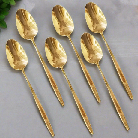 Table Spoon Set of 6pcs Gold