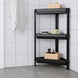 Corner Rack 3 Levels Black