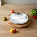 Round Fruit Tray Silver 20cm