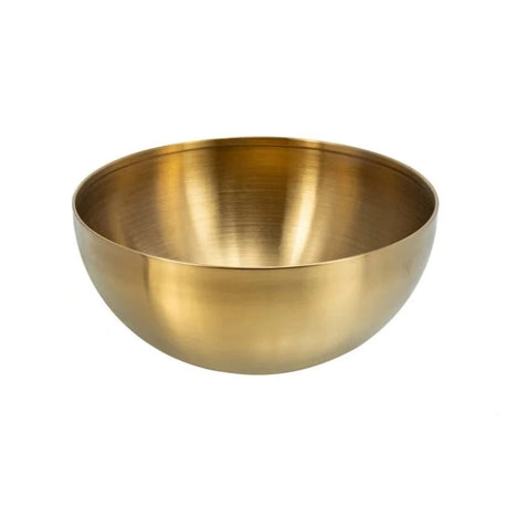 Stainless Steel Gold Plated Serving & Mixing Bowl 20cm