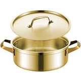 Stainless Steel Casserole Gold Plated 26cm