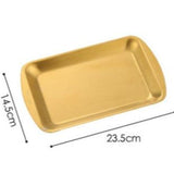 Gold Plated Stainless Steel Tray