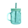 Glass Drinking Cup With Straw