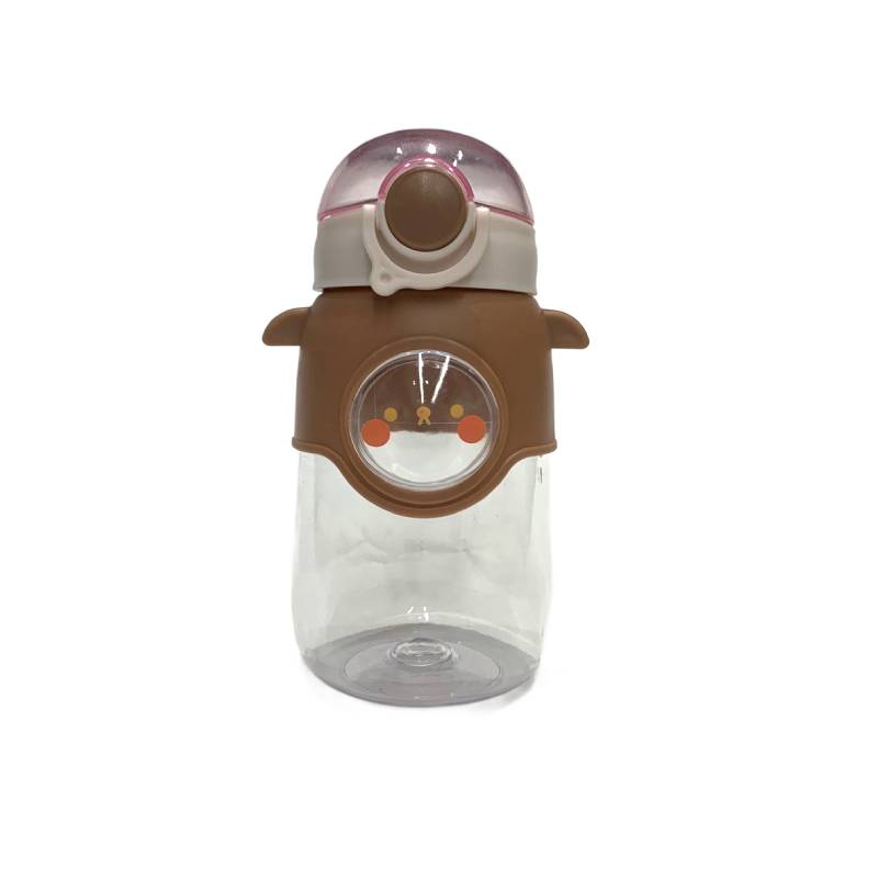 Kids Water Bottle Plastic Brown