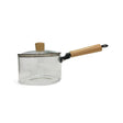 High Boron Glass Single Handle Soup Pot With Lid 1800ml