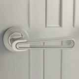 Handle on Round Rose With Round Key Escutcheons MSN/CP