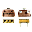 Connecting Fitting TZ 4S Plastic Brown (Set of 10pcs)