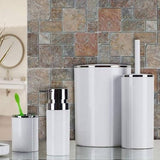 Prima Nova Lenox 5pc Bathroom Set White