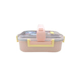 Double Layer Lunch Box Pink 700ml