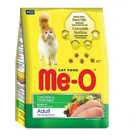 Me-O Adult Chicken & Vegetable Cat Food 1.2kg (Pack of 6)