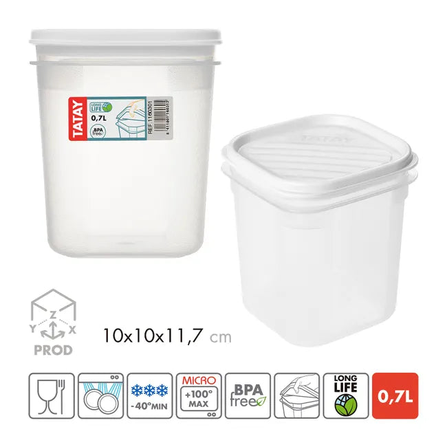 Food Container Top Flex 0.7L. White