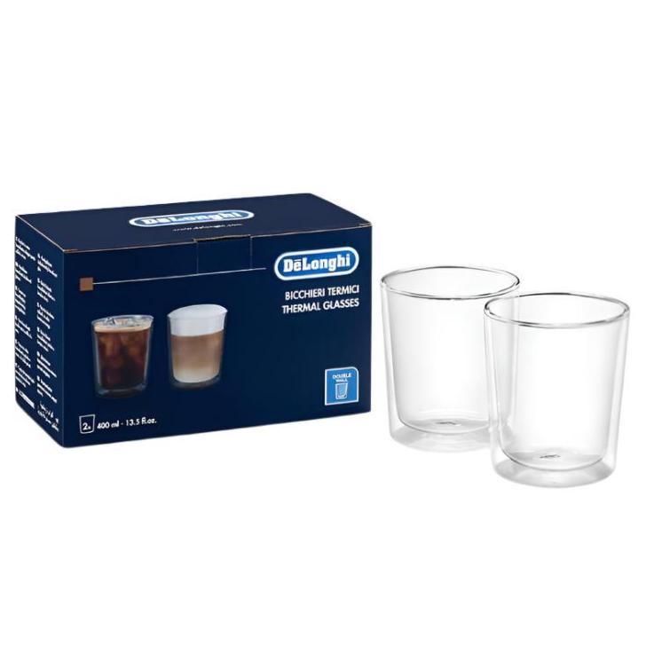 Delonghi Double Wall Thermal Glasses 2 X 400ml