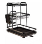 Black Plate Rack Three Layer