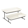 2 Tier Rectangular Serving Stand with Trays