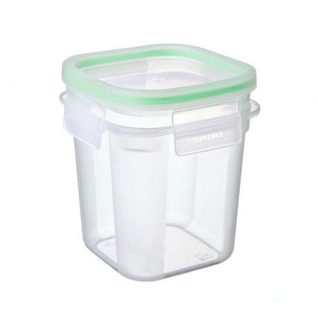 Square Food Container 0.7L Click Clack Transparent Green