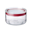 Kitchen Jar 0.5L Transparent Red