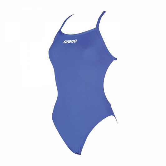 Arena Girl's Solid Lightech Swimming Suit-Royal Blue