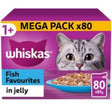 Whiskas Sachet Fish Favorites Jelly 1+ 85gm (Pack of 80)