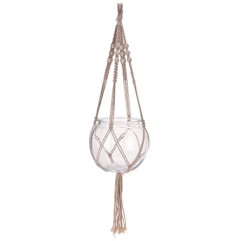 Macrame With Glass