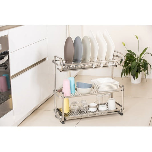 Plate Drying Rack with Tray by JB Saeed Studio