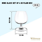 Crystalline Glass set of 6 410 ML