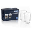 Delonghi 2 Lattemacchiato Double Wall Glasses