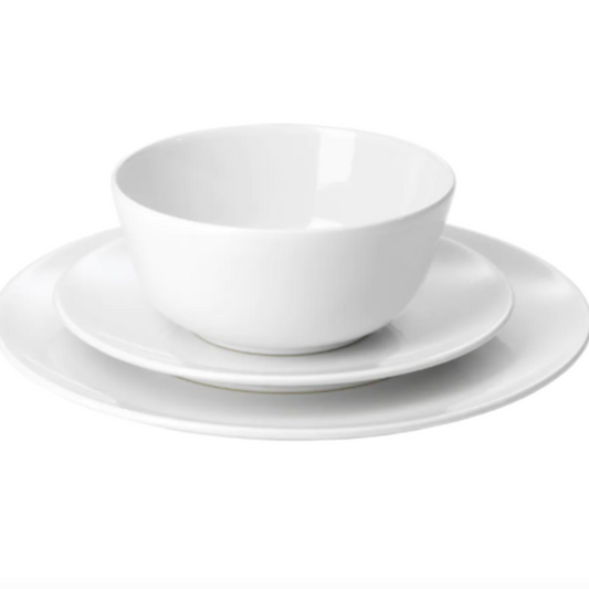 Ikea Porcelain Dinner Set (18 Piece Set)