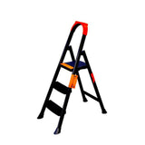 Metal Step Ladder 3 Steps Black