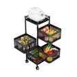 4 Tier Rotating Storage Trolley