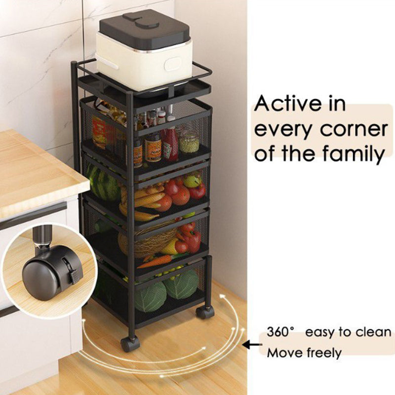 4 Tier Rotating Storage Trolley