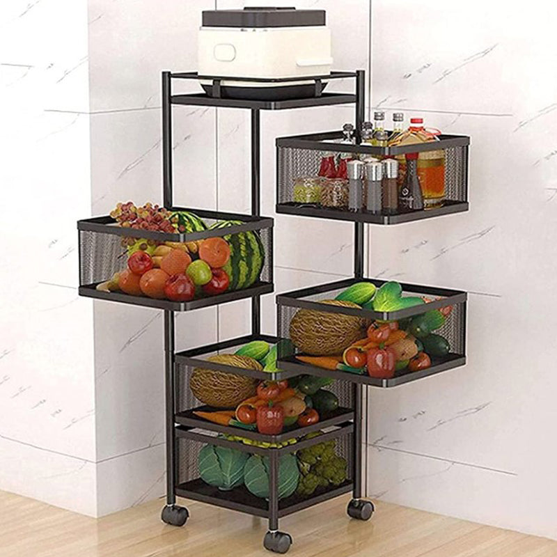 4 Tier Rotating Storage Trolley