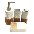 Bathroom Set Eleganza White (Set of 4Pcs)