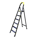 Metal Ladder 6 Steps Black