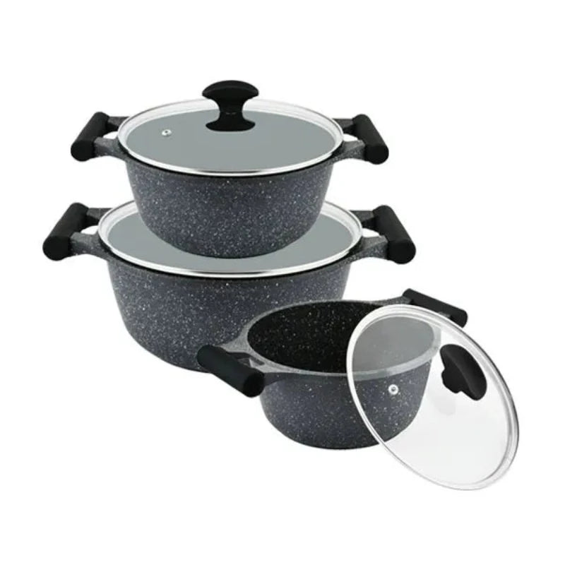 Essential 6 Pieces Casserole Set Green