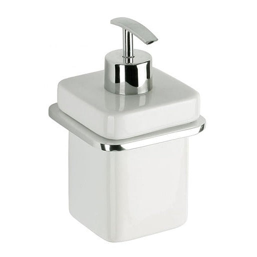 Tatay Flat White Wall Hung Liquid Soap Dispenser by JB Saeed Studio ...