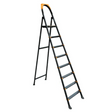 Metal Ladder 8 Steps Black