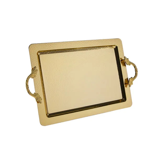 Rectangular Serving Tray Gold Damla