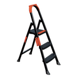 Metal Step Ladder 3 Steps Black