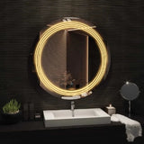 Smart Touch LED Mirror Round 24 x 24 With Bluetooth